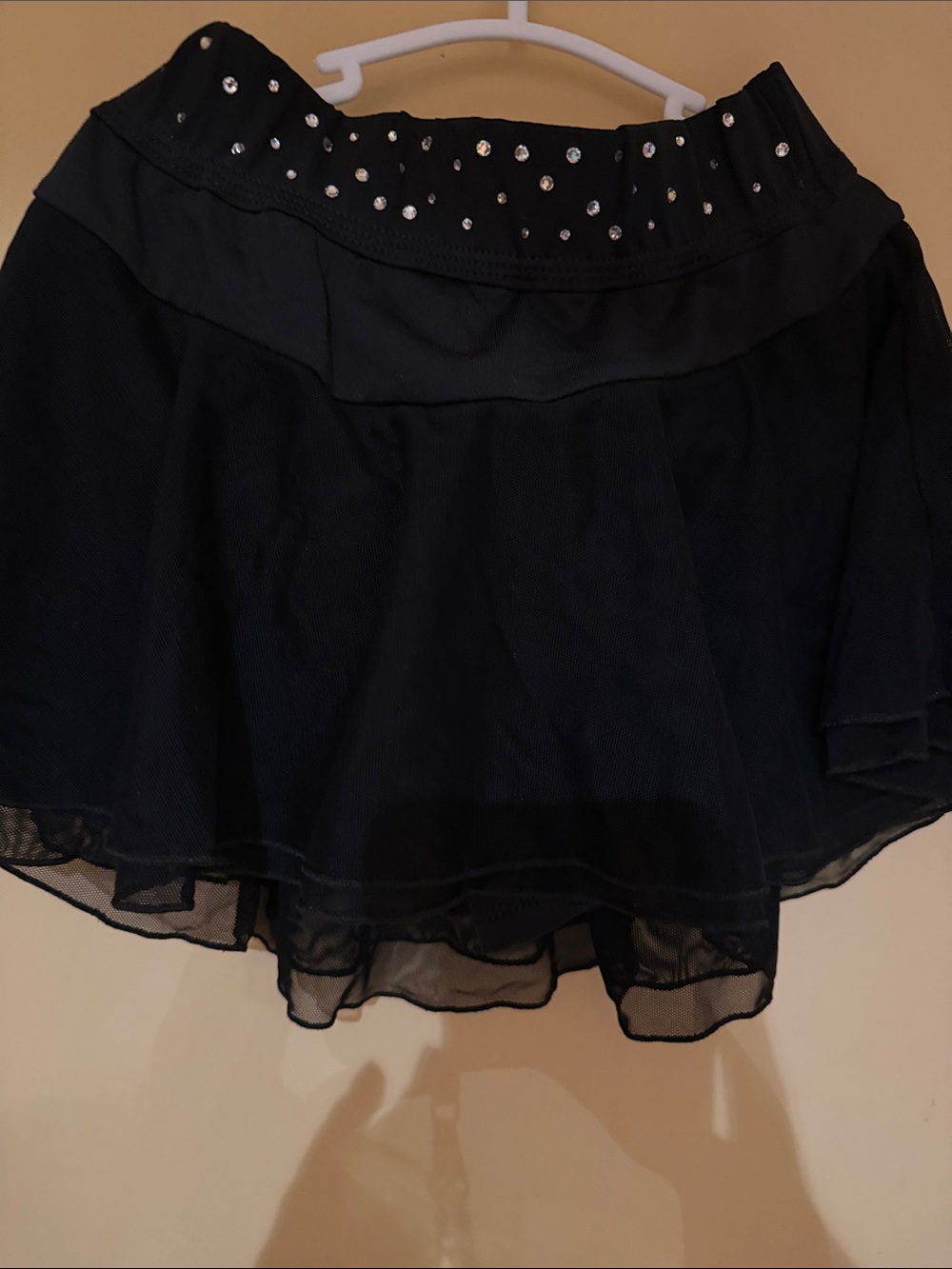 GK Black Skirt with Rhinestone Waist